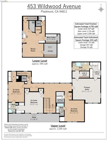453 Wildwood Ave, Piedmont, California 94611-3819