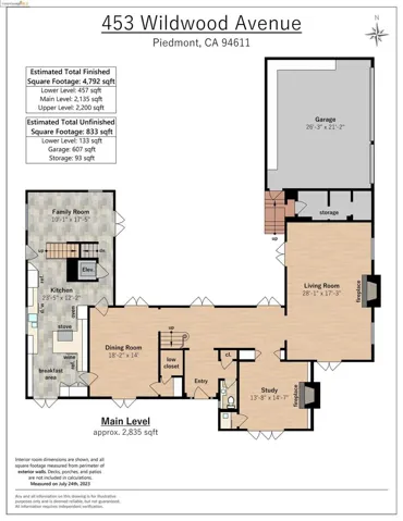453 Wildwood Ave, Piedmont, California 94611-3819