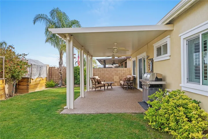 Backyard, custom patio and pebble coat