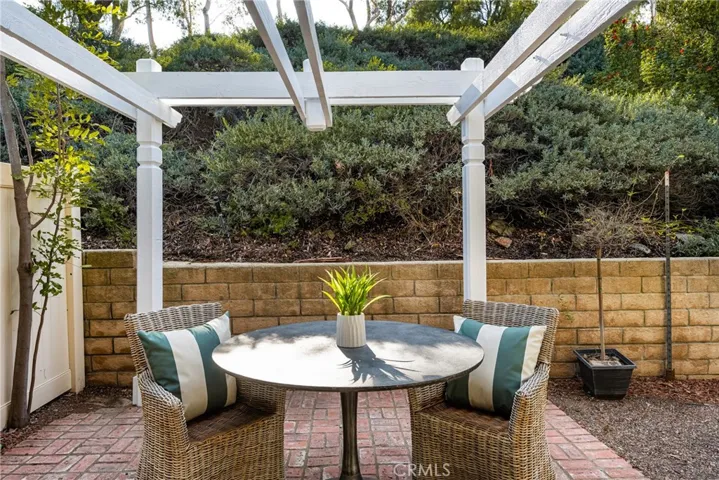Large, private patio with plenty of room for your garden or?
