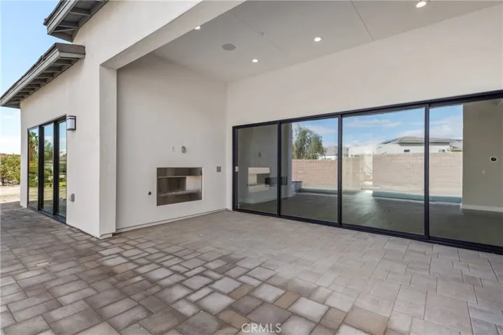 Outdoor Living are with fireplace