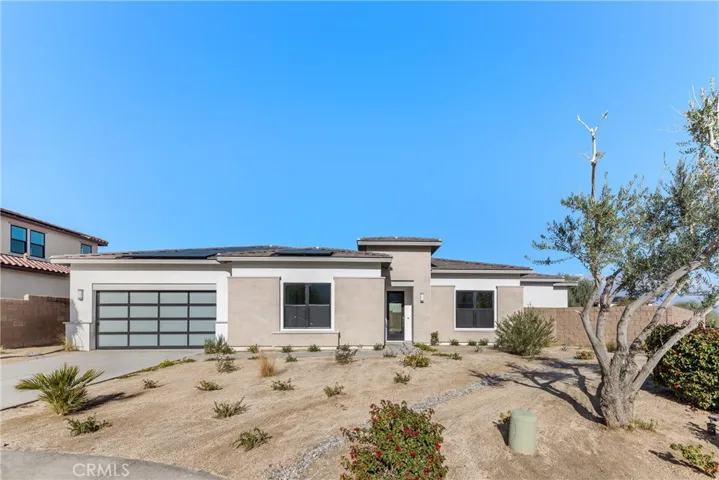 Front Elevation: Dalea Desert Contemporary