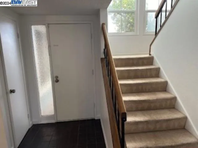 Front door and stairs