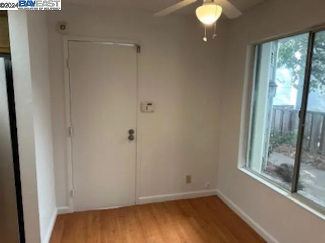 Door to garage at Breakfast nook