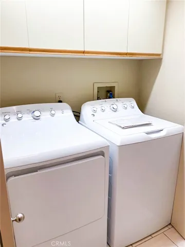 Laundry in hall closet