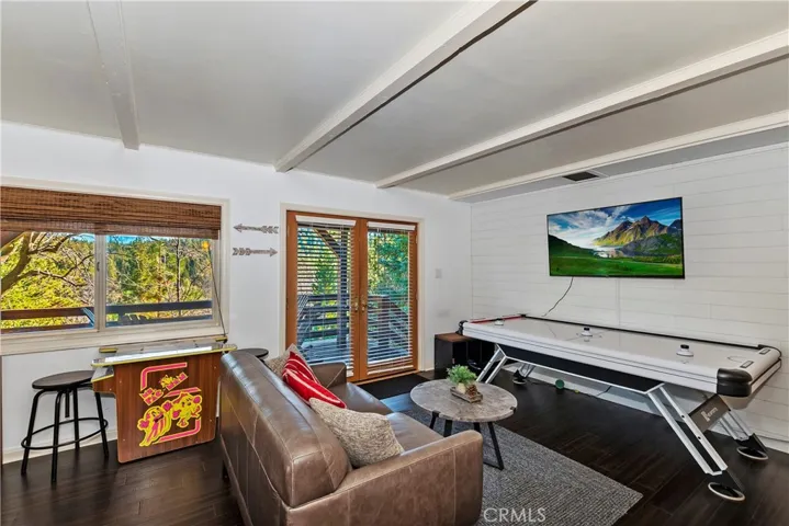 Bedroom 4/Gameroom with Games and Beds for the Kids! Door Leads to Downstairs Deck and Backyard!