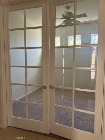 French doors to extra room