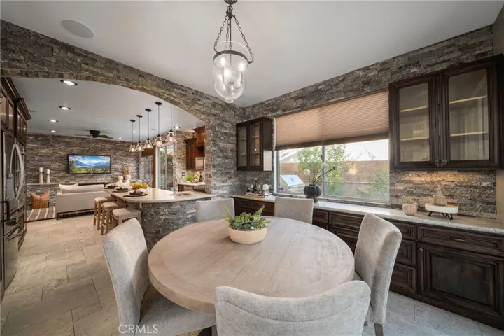 Exquisite custom kitchen.