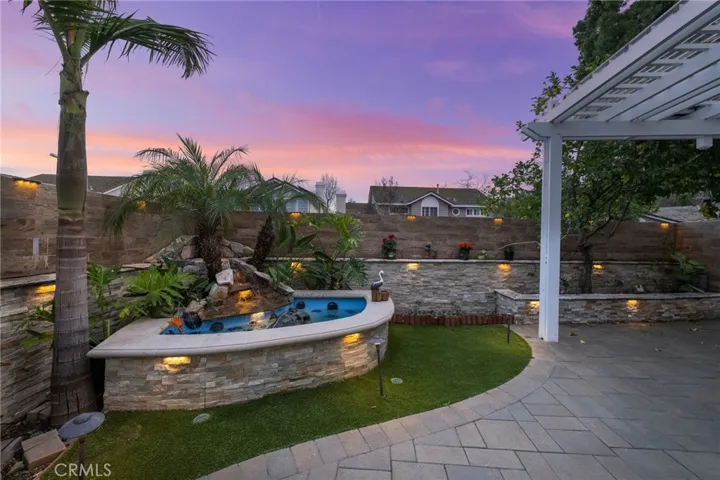 Look at this custom water feature.