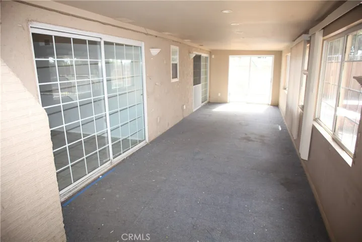 Enclosed covered patio