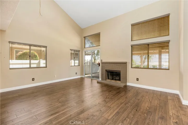Family room with gas fireplace
