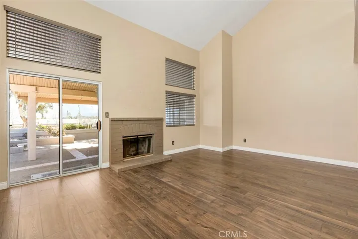 Family room slider to patio area