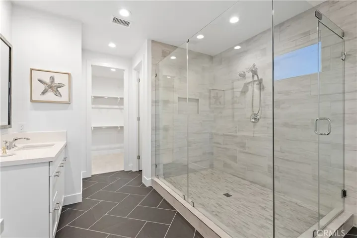 Large walk-in shower
