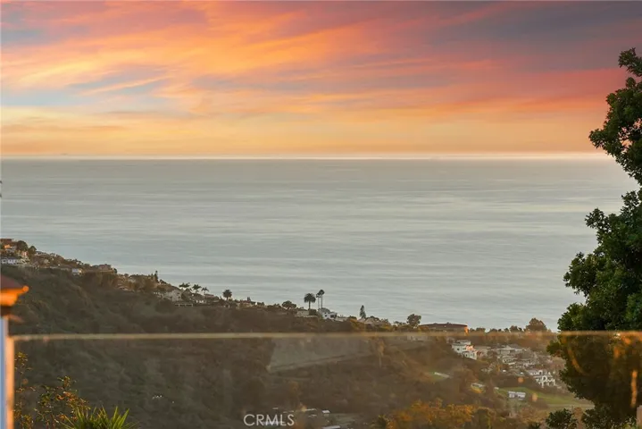 Ocean view sunset