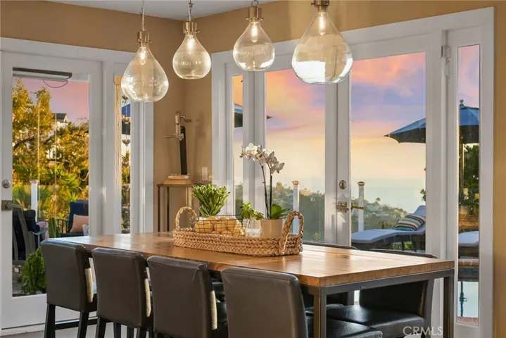 Dining Room Ocean View Sunset