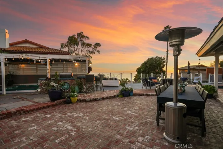 Ocean view outdoor entertaining area