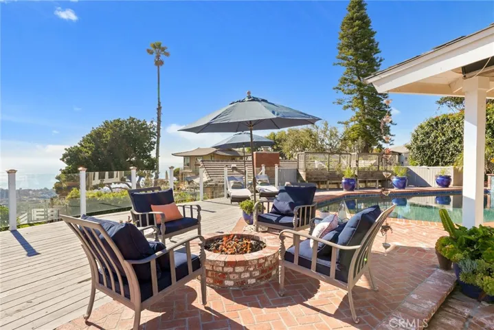Fire pit and pool