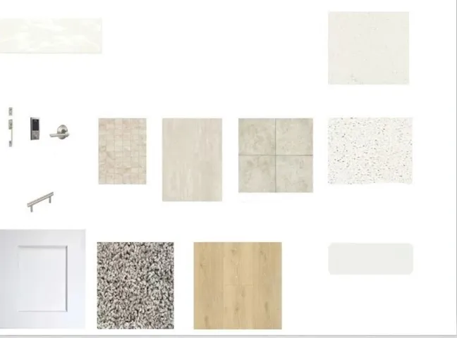 Design Selections.  Home is under construction and selections are subject to change.
