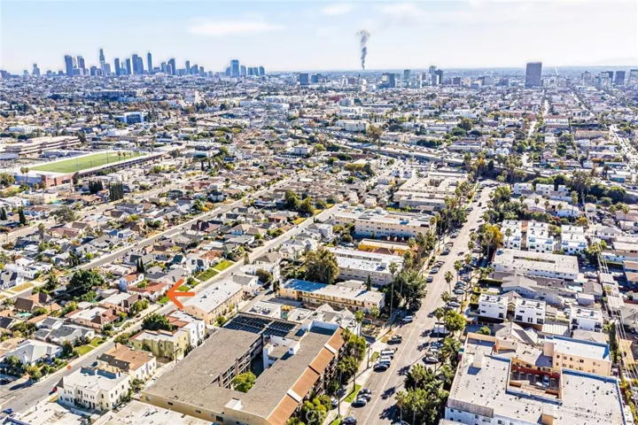overlook of the location of the property from DTLA