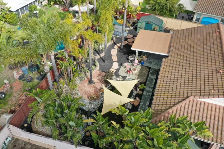 Huge backyard with lots of amenities