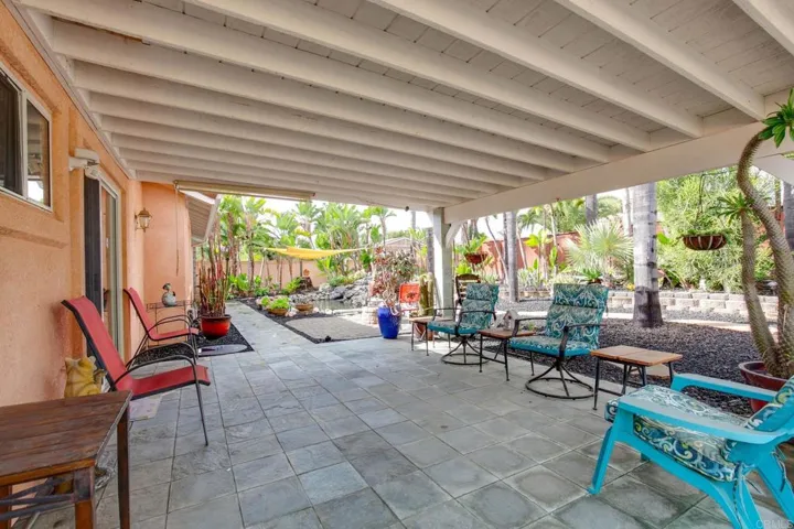 Huge patio.
