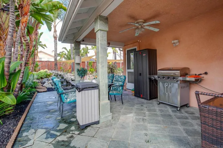Second patio includes BBQ