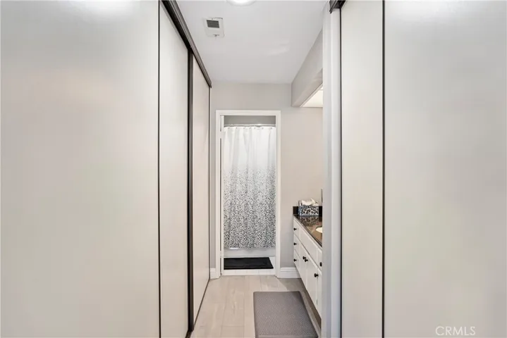 His and hers closets in primary.