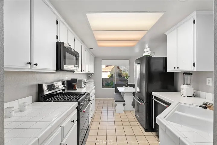 large galley style kitchen
