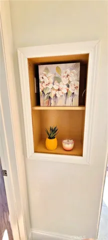 Built in Accent areas on the sides of the Fireplace.