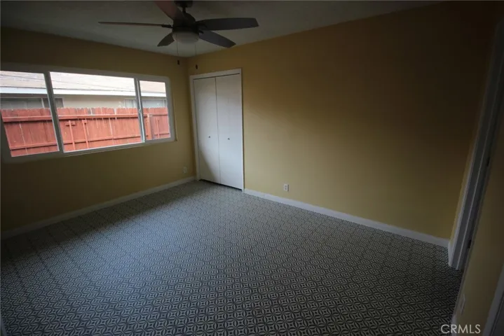 "master" bedroom w/ private bathroom....2 closets, NEW paint, flooring, windows, ceiling fans......41583  (also could be "owner's" unit)