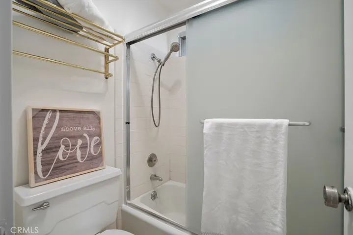 Shower in primary bathroom