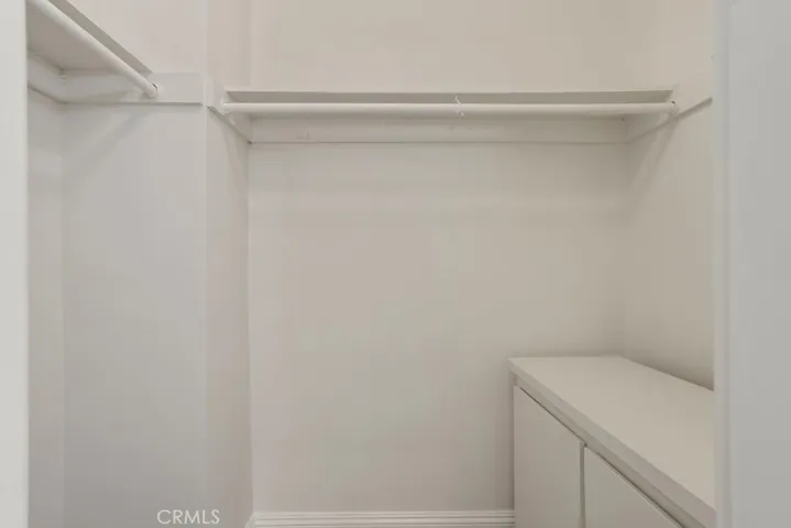 Second closet in the primary bedroom