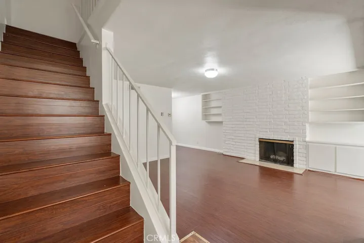 Follow the stairs to the two bedrooms