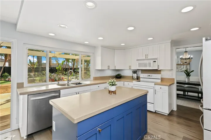 Remodeled kitchen with spacious center island