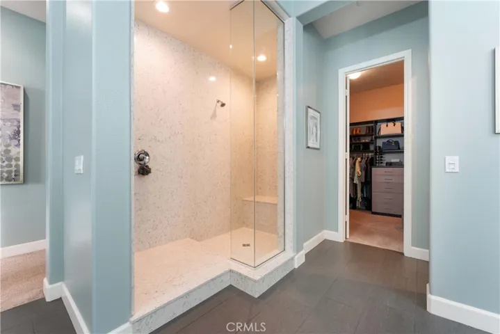 Beautiful en suite with separate shower and soaking tub and two sinks, private commode  and oversized custom closet.