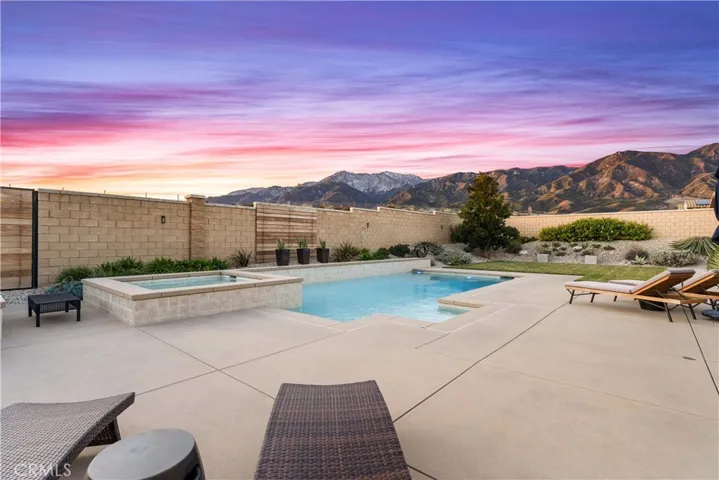 Gorgeous Sunset and View of the Foothills. On the other side of the blackball are horse trails.