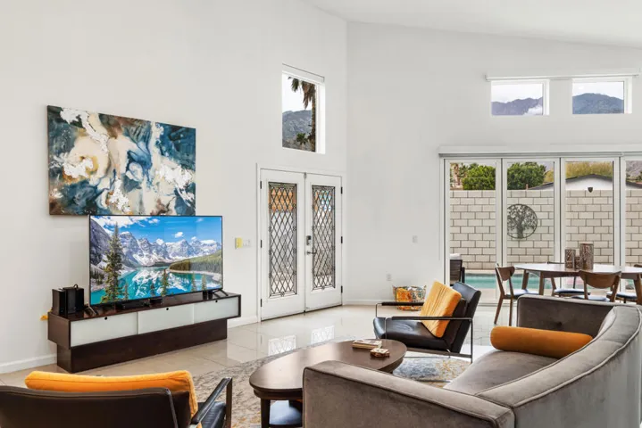 Living room from kitchen bar