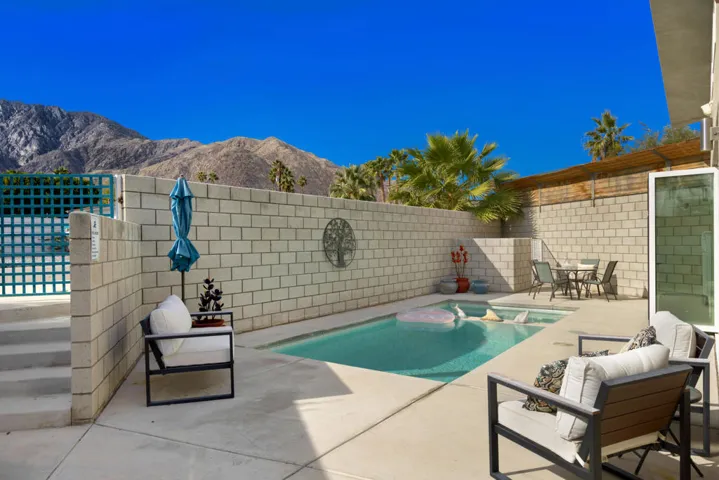 West facing pool