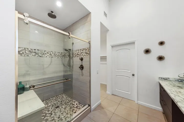 Primary bathroom shower