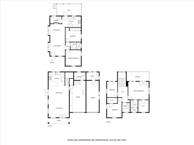1713 & 1709 Garden St Floorplans