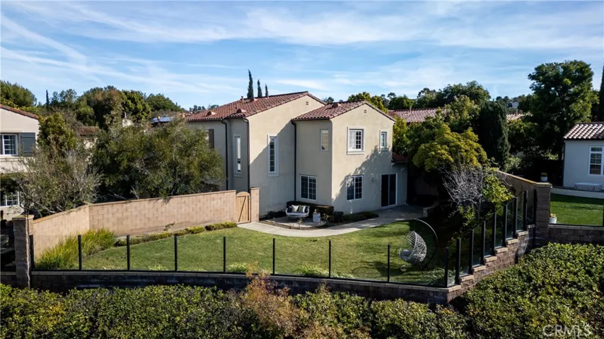 Rear view of the house