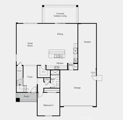 Design upgrades feature quartz countertops, flooring and kitchen backsplash.