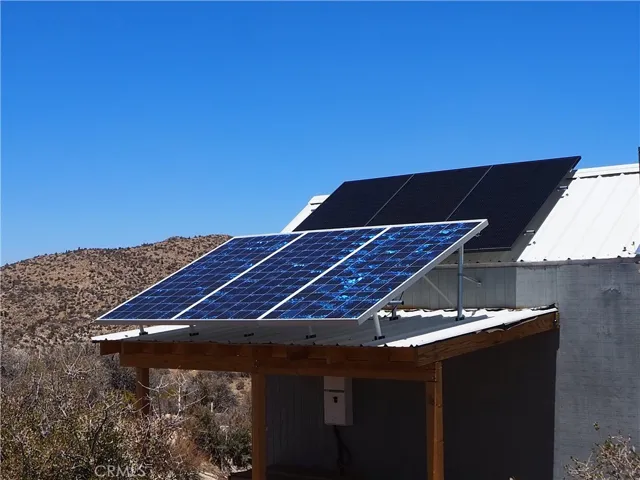 Solar, on the workshop supplies electric to the property.