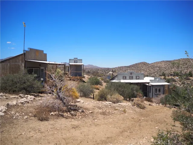 looking towards the east. Casita on the left, workshop in the middle, main house on the right.