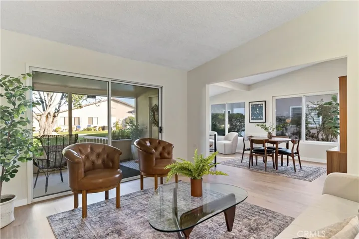 Open concept living/dining area