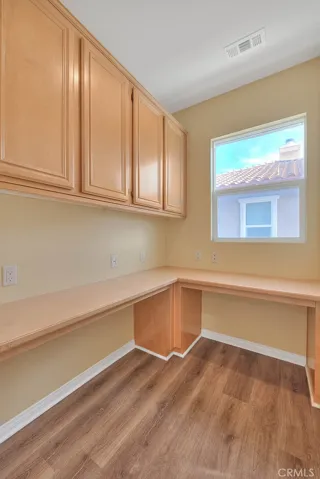 Upstairs work area