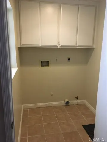 Inside laundry, side-by-side