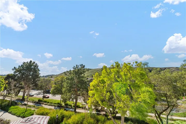 Beautiful hill and green views from Owner's suite on Juliet Balcony.