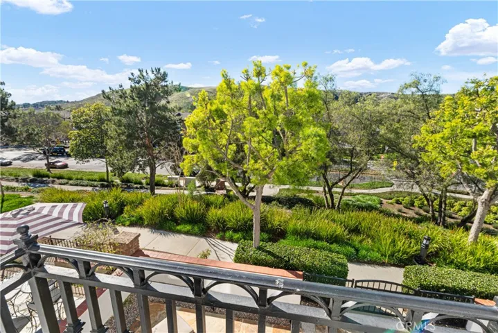 Beautiful hill and green views from Owner's suite on Juliet Balcony.