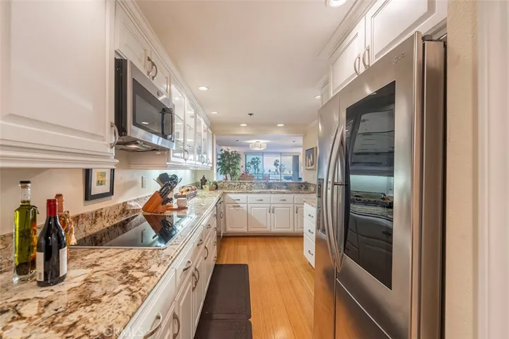 Gorgeous remodeled kitchen with stainless steel appliances